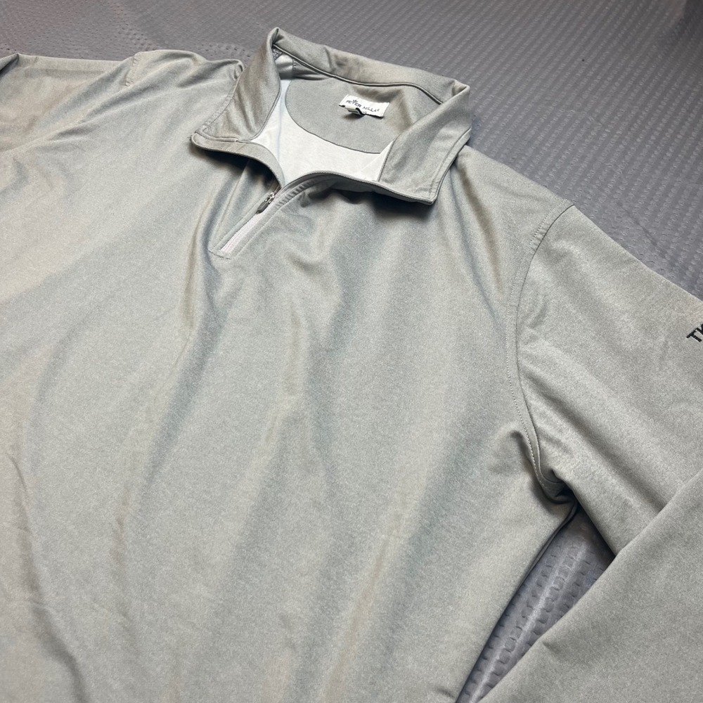 Peter Millar XL Mens Pullover Gray Quarter Zip Golf Athletic TKM LLP
